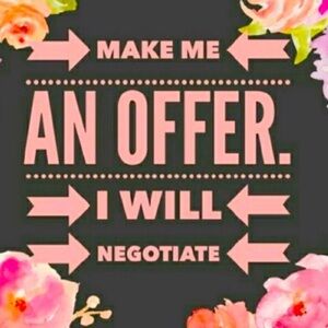 Reasonable offers welcome!